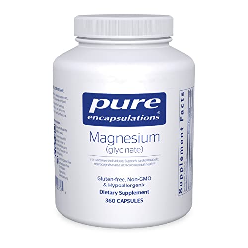 Book Cover Pure Encapsulations Magnesium (Glycinate) - Supplement to Support Stress Relief, Sleep, Heart Health, Nerves, Muscles, and Metabolism* - with Magnesium Glycinate - 360 Capsules