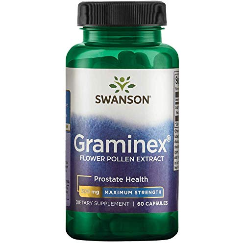 Book Cover Swanson Max-Strength Graminex Flower Pollen Ext 500 Milligrams 60 Capsules