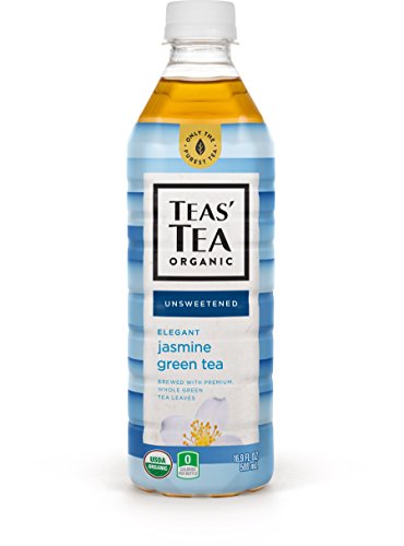 Book Cover Teas' Tea Unsweetened Jasmine Green Tea 16.9 Ounce (Pack of 12) Organic Zero Calories No Sugars No Artificial Sweeteners Antioxidant Rich High in Vitamin C