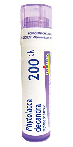 Book Cover Boiron Phytolacca Decandra 200Ck Homeopathic Medicine for Sore Throat - 80 Pellets