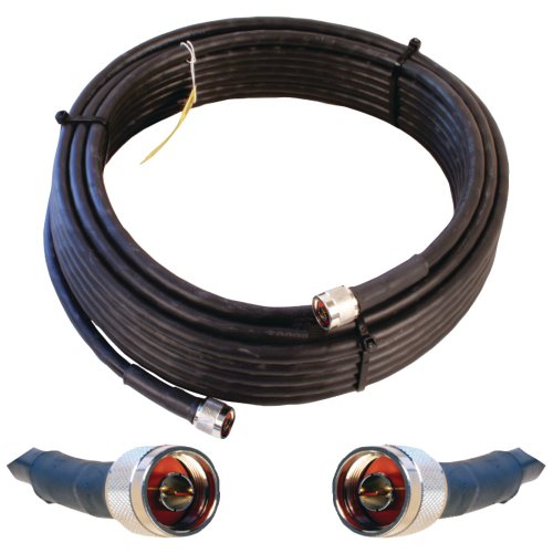 Book Cover Wilson Electronics 50 ft. Black WILSON-400 Ultra Low Loss Coax Cable (N-Male to NMale)