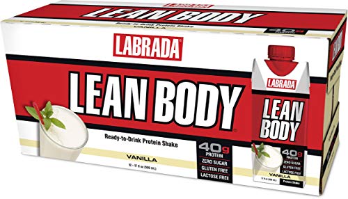 Book Cover Labrada Lean Body RTD Shake 17-Ounce Vanilla, 12 Count