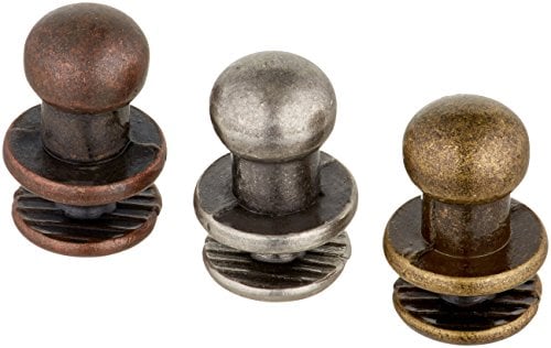 Book Cover Hitch Fasteners by Tim Holtz Idea-ology, 12 Fasteners, Assorted Antique Finishes, TH92731