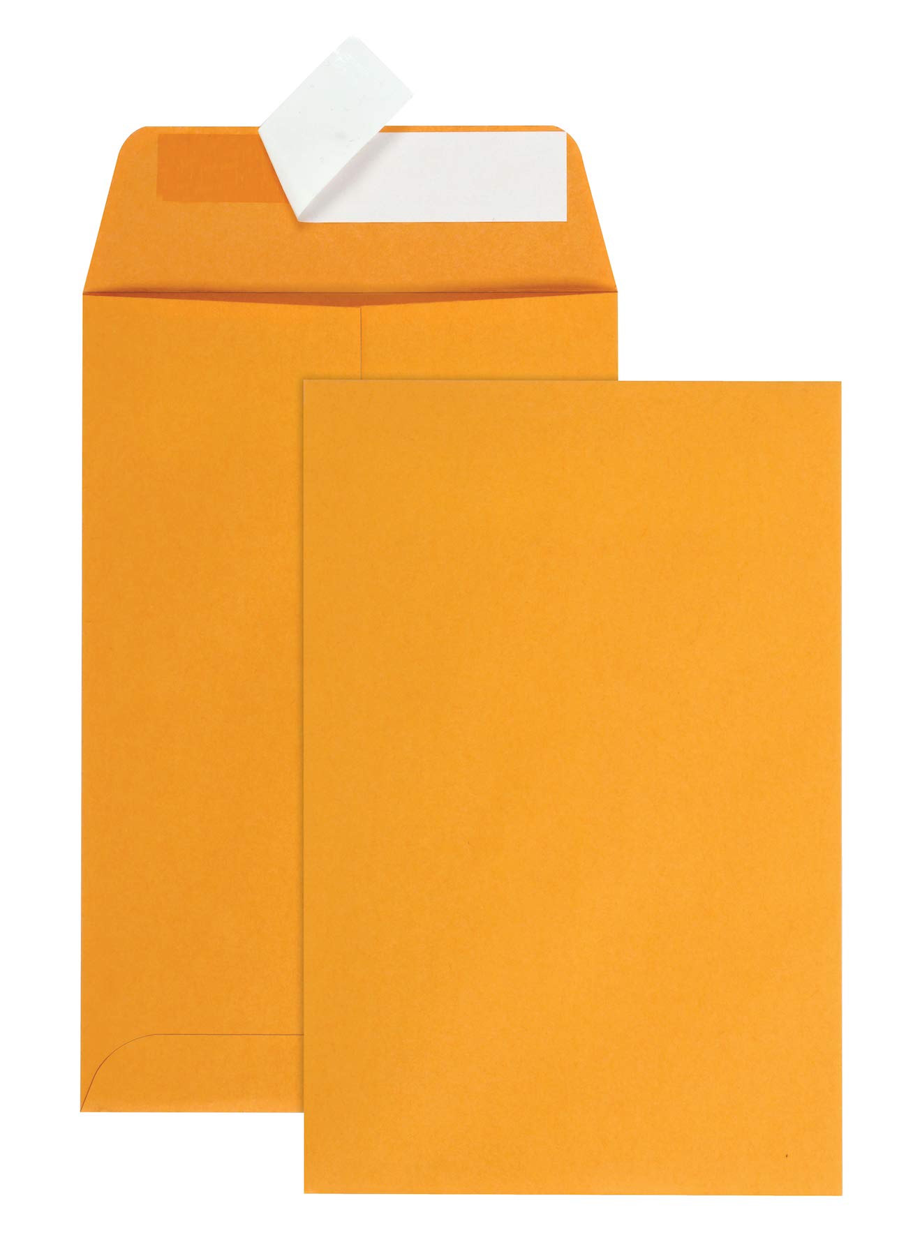 Book Cover Quality Park Redi-Strip Envelope, Plain, 28 lbs, 6 x 9 Inches, 100 per Box, Kraft (QUA44162)