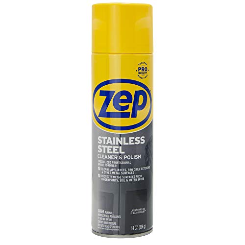 Book Cover Zep ZUSSTL14 Stainless Steel Polish 14 ounce