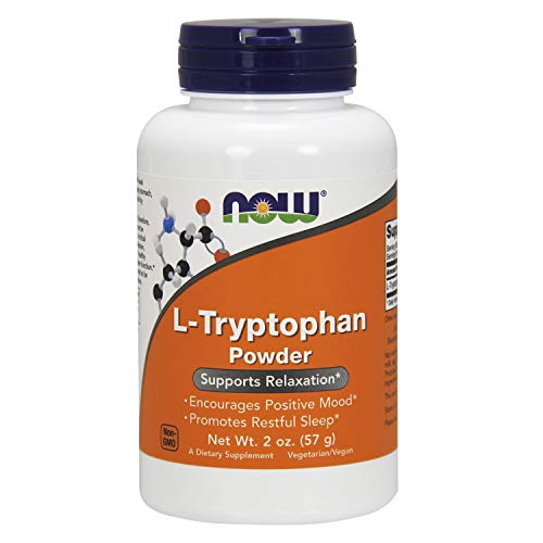 Book Cover NOW Supplements, L-Tryptophan Powder, Free-Form, Supports Relaxation*, Amino Acid, 2-Ounce