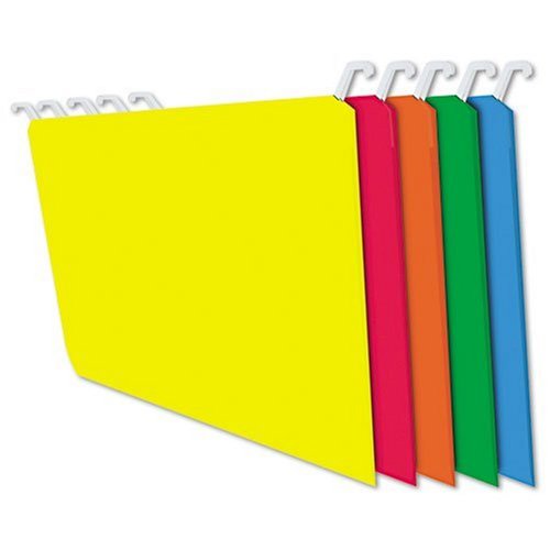 Book Cover Find It Hanging File Folders with Innovative Top Rail, 9 Point Stock, Letter Size, Assorted, 20 per Pack (FT07034)