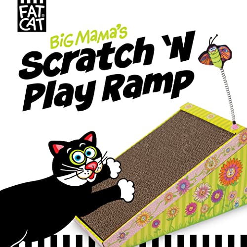 Book Cover Petmate FAT CAT Big Mama's Scratch 'n Play Ramp Reversible Cardboard Toy