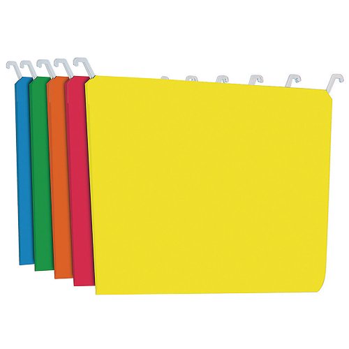 Book Cover Find It Hanging File Folders with Innovative Top Rail, 9 Pt. Stock, Legal Size (11 x 14), Assorted, 20 per Pack (FT07044)