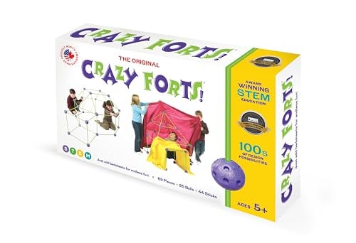 Book Cover Crazy Forts,Purple, 69 pieces