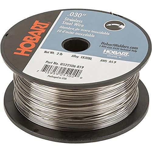 Book Cover Hobart H522506-R19 0.030-Inch 2-Pound ER308L Stainless Steel Welding Wire