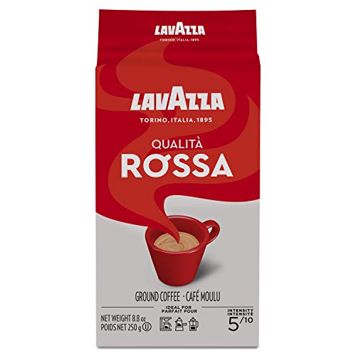 Book Cover Lavazza Qualita Rossa Ground Coffee Blend, Medium Roast, 8.8 Ounce (Pack of 4)