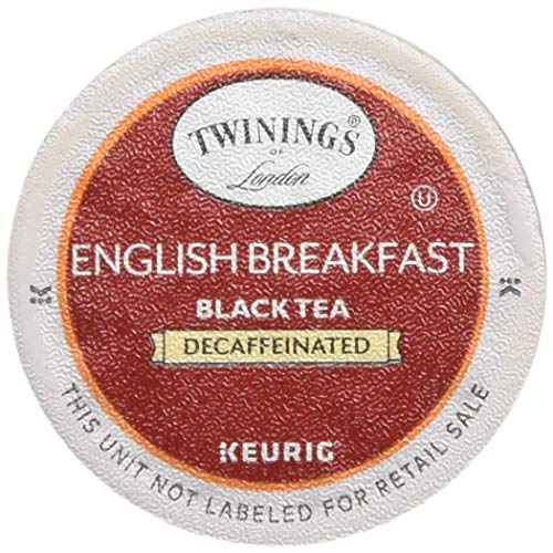 Book Cover Twinings of London Decaffeinated English Breakfast Tea K-Cups for Keurig, 48 Count