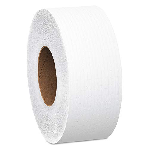 Book Cover Scott Essential Jumbo Roll JR. Commercial Toilet Paper (07805), 2-PLY, White, 12 Rolls / Case, 1000' / Roll