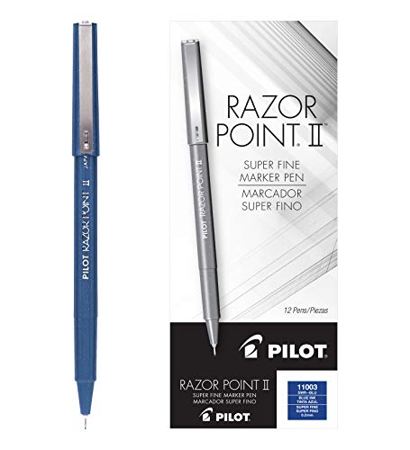 Book Cover Pilot Razor Pointr II Pen Blue Ink Fountain Pen - Fountain Pens