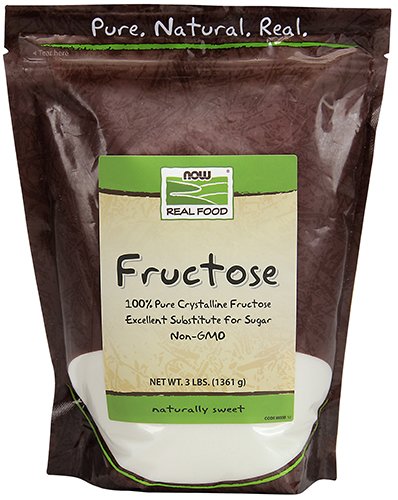 Book Cover NOW Foods, Fructose, Pure Crystalline Frustose, Excellent Substitute for Sugar, Non-GMO and Kosher, 3-Fructose