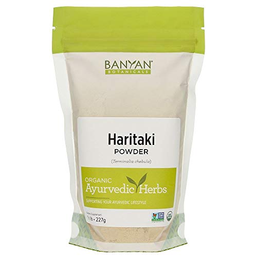 Book Cover Banyan Botanicals Haritaki Powder - Certified Organic, 1/2 Pound - Terminalia chebula - Detoxification & Rejuvenation*