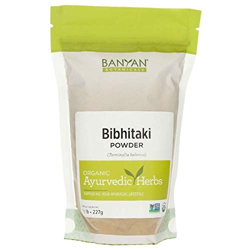 Book Cover Banyan Botanicals Bibhitaki Powder - Certified Organic, 1/2 Pound - Terminalia belerica - Detoxification and Rejuvenation for kapha*