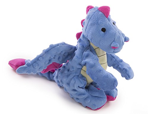 Book Cover goDog Dragons Periwinkle Dog Toy with Chew Guard Technology, Large