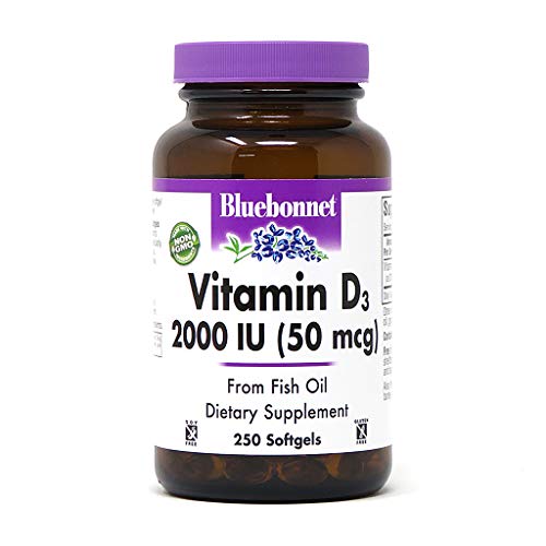 Book Cover Vitamin D3 Cholecalciferol from Fish Liver Oil, 2000 IU, 250 Softgels
