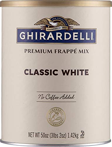 Book Cover Ghirardelli Beverage Mix, Classic White 50 Ounce.