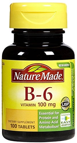 Book Cover Nature Made Vitamin B6 100 mg Tabs, 100 ct