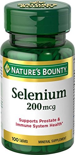 Book Cover Nature's Bounty Selenium 200 mcg, 100 Tablets (Pack of 3)