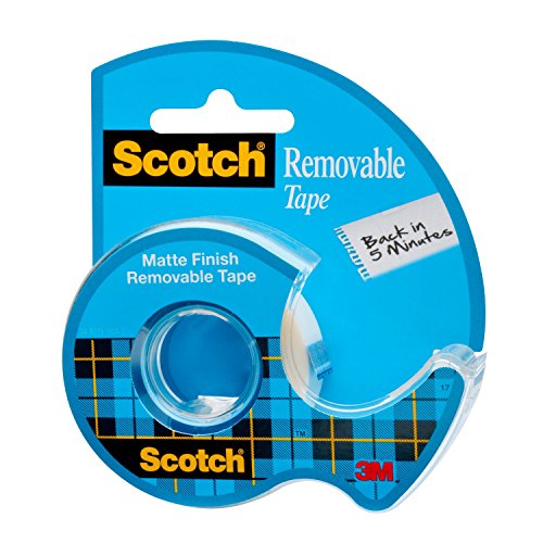 Book Cover Scotch 224 Removable Tape, Standard Width, Engineered For Office And Home Use, Trusted Favorite, 3/4 X 650 Inches, 10 Ounce, Transparent