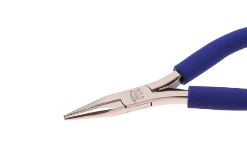 Book Cover Aven 10315 Technik Stainless Steel Serrated Jaw Long Nose Plier with Cutter, 1-1/32