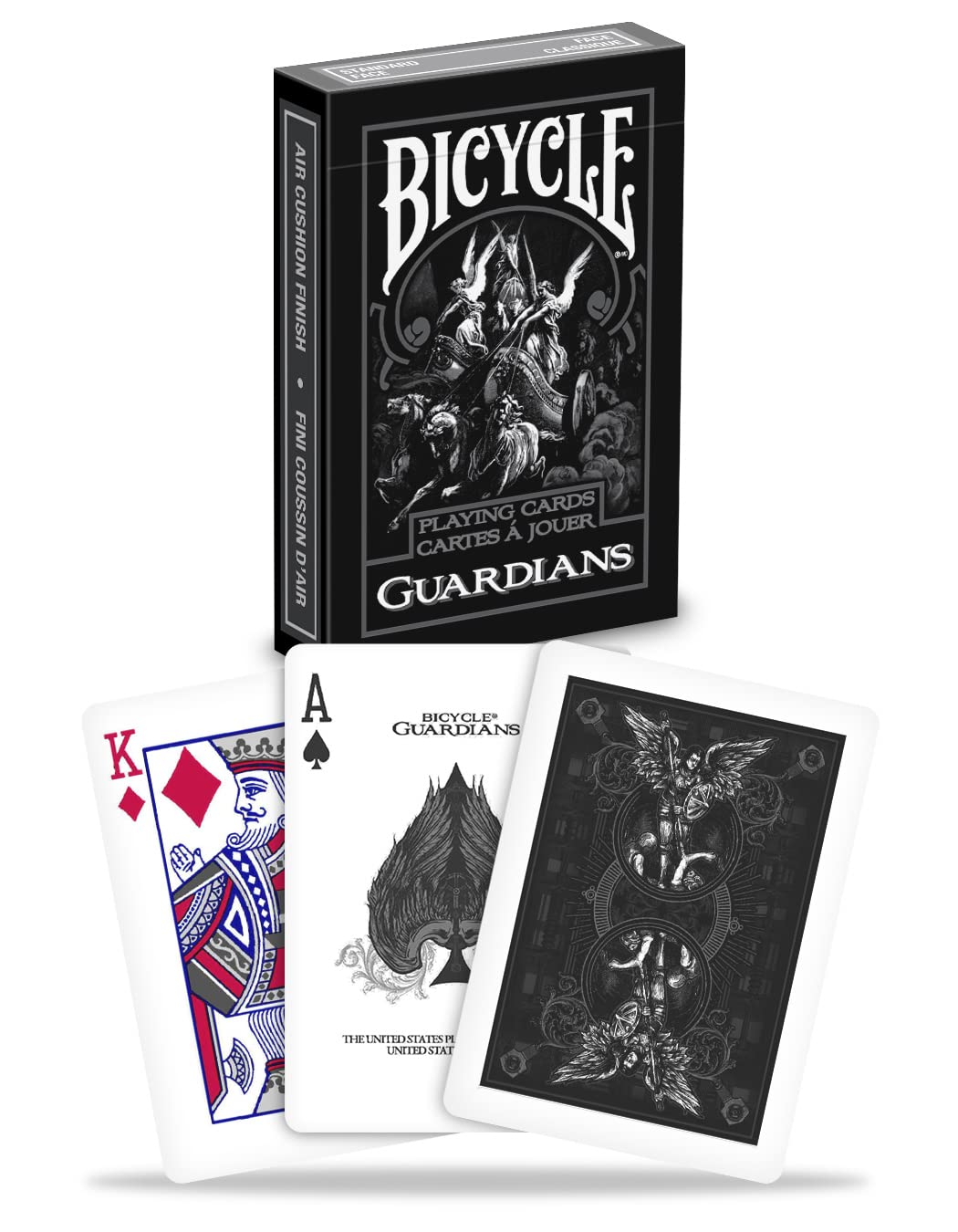 Book Cover Bicycle Fantasy Themed Poker Size Standard Index Playing Cards Guardians