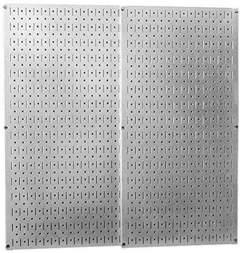 Book Cover Wall Control 30-P-3232GV Galvanized Steel Pegboard Pack