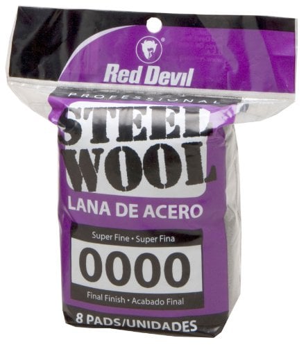 Book Cover Red Devil 0320 Steel Wool, 0000 Super Fine, (Pack of 8)