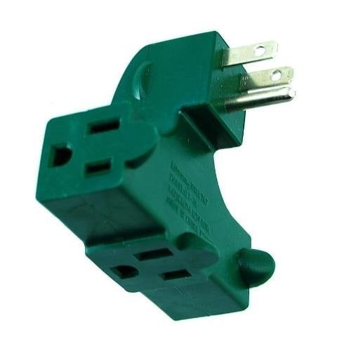 Book Cover IIT 26815 Right Angle Wall Tap - 3-Outlet Splitter - Ul Listed - Behind Furniture,