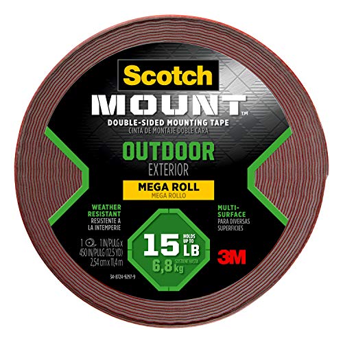 Book Cover Scotch Exterior Mounting Tape, 1-Inch by 450-Inch by 3M