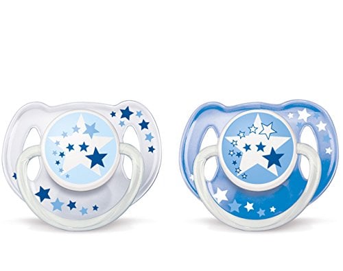 Book Cover Philips AVENT BPA Free Night Time Pacifier, 6-18 Months, 2 Count Pack