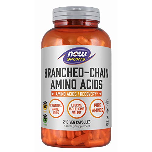 Book Cover NOW Sports Nutrition, Branched Chain Amino Acids, With Leucine, Isoleucine and Valine, 240 Capsules