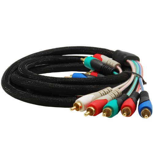 Book Cover Mediabridge Component Video Cables with Audio (12 Feet) - Gold Plated RCA to RCA - Supports 1080i - (Part# 70-040-12B)