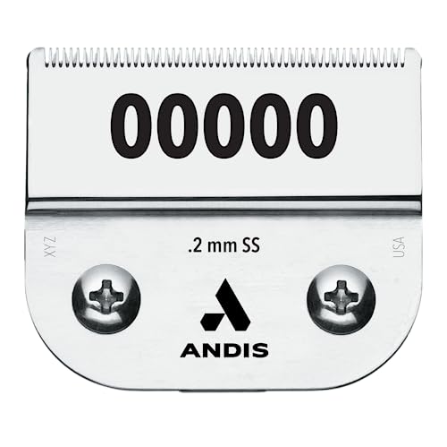 Book Cover Andis – 64740, Ultra Edge Detachable Clipper Blade – Infused with Carbon Steel, Extends Edge Life, Deep Cutting of Bulky Hairs with Closed Cutting Technique – 25-Inch Cut Length, Chrome