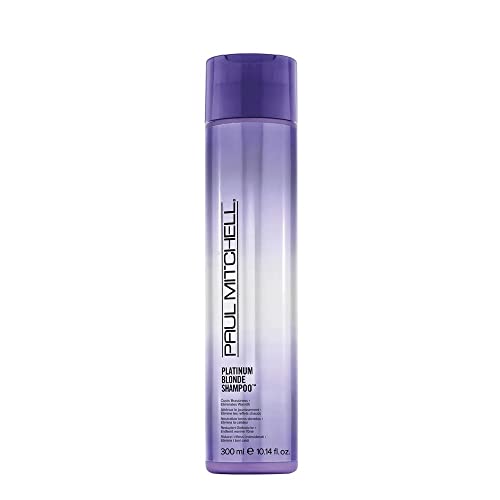 Book Cover Paul Mitchell Platinum Blonde Purple Shampoo, Cools Brassiness, Eliminates Warmth, For Color-Treated Hair + Naturally Light Hair Colors, 10.14 fl. oz.