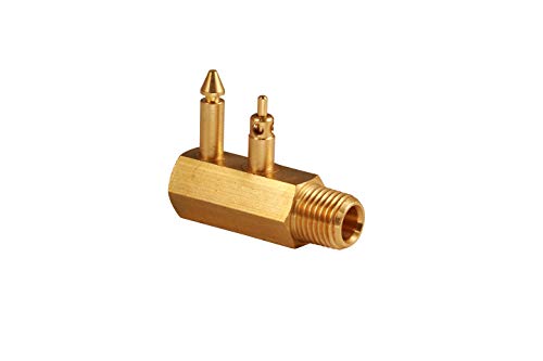 Book Cover Attwood 8883-6 Brass Quick-Connect Tank Fitting 1/4-Inch NPT Male Thread for Johnson/Evinrude/OMC