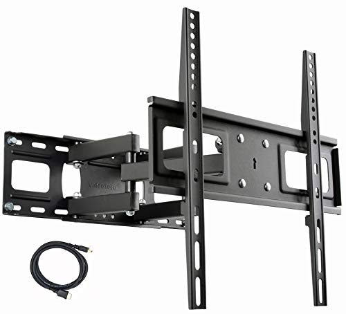 Book Cover VideoSecu MW340B2 TV Wall Mount Bracket for Most 27-65 Inch LED, LCD, OLED and Plasma Flat Screen TV, with Full Motion Tilt Swivel Articulating Dual Arms 14