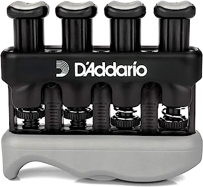 Book Cover Dâ€™Addario Varigrip Hand Exerciserâ€“Improve Dexterity and Strength in Fingers, Hands, Forearms- Adjust Tension Per Fingerâ€“ Simulated Strings Help Develop Calluses- Comfortable Conditioning