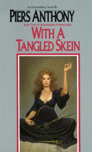 Book Cover With a Tangled Skein (Incarnations of Immortality Book 3)