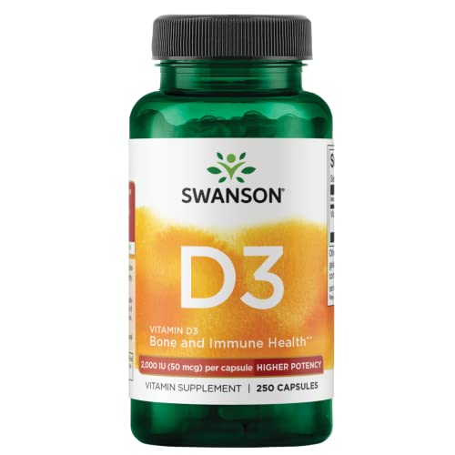 Book Cover Swanson Higher Potency Vitamin D-3 2000 Iu - 