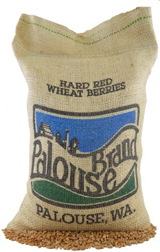 Book Cover Palouse Brand Hard Red Spring Wheat Berries | Non-GMO Project Verified | 5 LBS | 100% Non-Irradiated | Certified Kosher Parve | USA Grown | Field Traced (Burlap Bag)