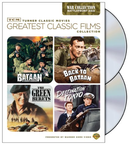Book Cover TCM Greatest Classic Films Collection: War - Battlefront Asia (Bataan / Back to Bataan / The Green Berets / Destination Tokyo)