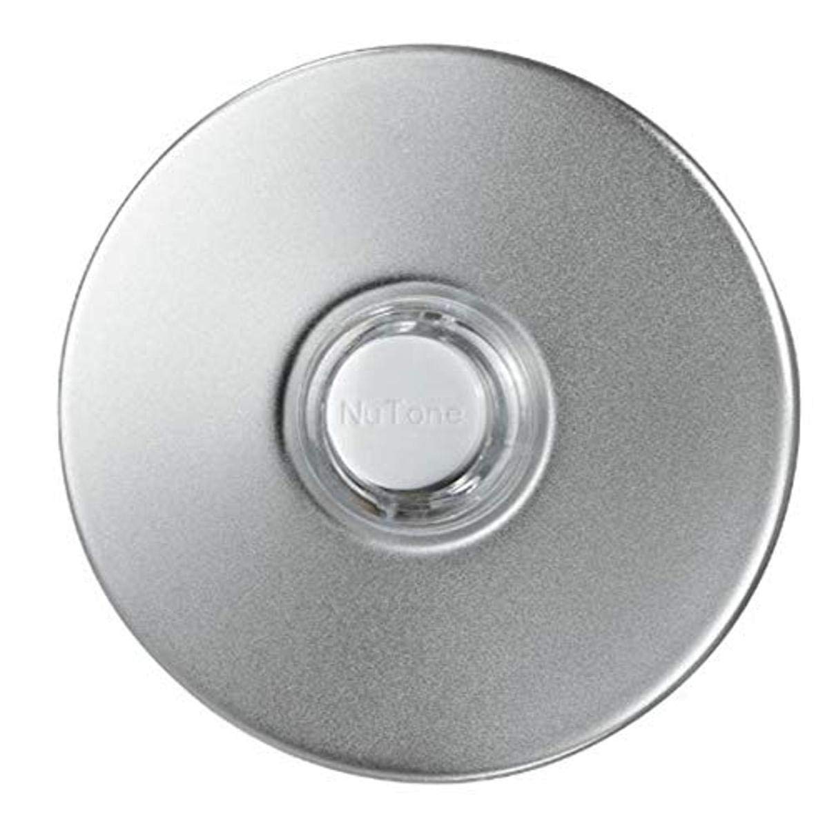 Book Cover Broan-NuTone PB41LSN Doorbell Kit, Lighted Round Stucco Pushbutton for Home, 2.5