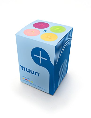 Book Cover Nuun Active Hydration Lemon Lime/ Citrus Fruits/ Tri Berry/ Orange Ginger Flavoured Tablets Tube Pack of 4