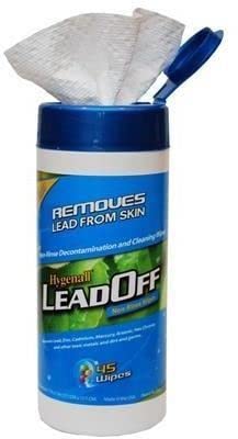 Book Cover Hygenall LeadOff Disposable Cleaning and Decon Wipes - 45 Wipe Canister 45NRCN