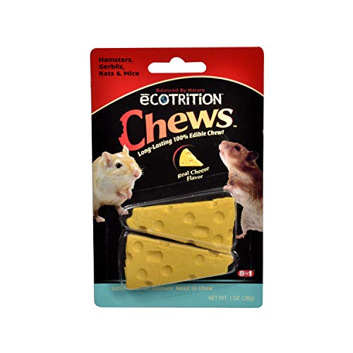 Book Cover 8 In 1 Pet Products Seop84002 Ecotrition Small Animal Cheesie Chews, 1-Ounce